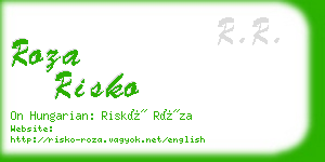 roza risko business card